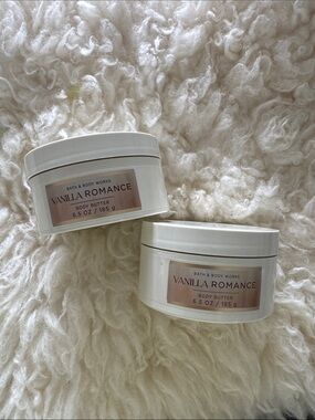 New BBW Vanilla Romance Whipped Moisturizing Body Butters